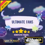 -Mono_poly_GO- 5 Stars Stickers Ultimate Fans (CHEAPER&Fast Delivery)