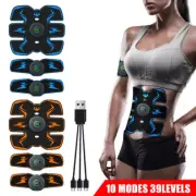 EMS Abdominal Muscle Trainer Belt Toner Stimulator ABS Body Fitness Gym Training