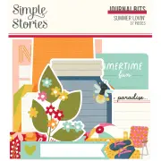 Simple Stories Summer Lovin' Bits & Pieces Die-Cuts 37 pack - Journal*