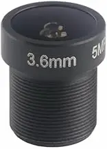 5MP CCTV Lens 3.6mm M12 Interface 1/2.5 Inch 110 Wide Angle Suitable for HD 1080P/4MP/5MP AHD Camera IP Security Camera