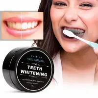 在飛比找蝦皮購物優惠-椰殼活性炭 黑色牙粉 teeth whitening 洗牙粉