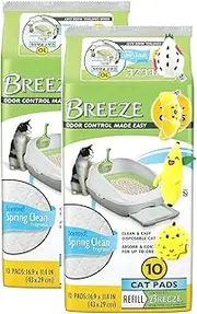 Aurora Pet Bundle (2) Tidy Cats Spring Clean Cat Pads Refill Pack (10 Count Each) Pouches with AuroraPet Catnip Toy (Assorted)