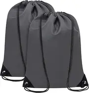 CALACH 2PCS Drawstring Bags Bulk, String Backpack for Men Women, Cinch Bag Draw String Back Bag for Gym, Sports, Travel