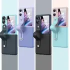 For Samsung Galaxy Z Flip4 Flip5 Flip6 contrast color wristband phone case