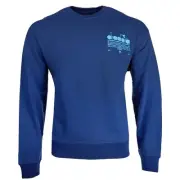 Diadora Crew Neck Manifesto Sweatshirt Mens Blue 178207-60024