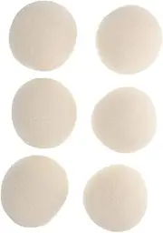 Gogogmee 6-Pack Organic Wool Natural Fabric Softener Static Tangle-reducing Laundry Balls for Washing Machine Dryer