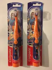 New Colgate Battery operated Toothbrush Tune Squad Space Jam Extra Soft x2