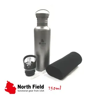 North Field 美國 純鈦水壺 750ml8ND185/環保杯/運動背/水杯/隨行杯/登山露 (5折)