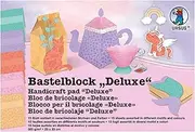 Ursus 61750099 Deluxe Photo Card Pad Approx. 23 x 33 cm 15 Sheets in and Designs 300 g/m² Dyed One Side with Gloss Varnish Fresh Cellulose for Crafts