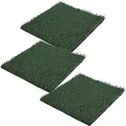 Milisten 3pcs Chicken Coop Mat Chicken Coop Accessories Nesting Pads for Chicken Coop Chicken Nesting Pads Chicken Nesting Mats Chicken Cage Grass Turf Grass Rug Chicken Nest Pads Pe Green