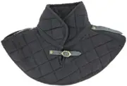 Medieval & Renaissance Cotton Padded Black Collar Neck Protector From Chainmail