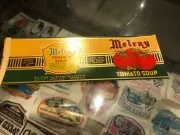 Melray Tomato Soup 11 Oz Vintage Unused Paper Label