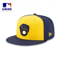 在飛比找蝦皮購物優惠-可調節合身嘻哈帽 MLB Milwaukee Brewers
