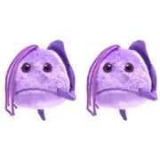 2x Giant Microbes Tricomoniasis Human Biology Soft Plush Cuddle Stuffed Toy PUR
