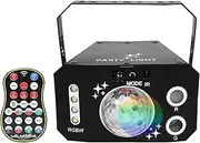 LED Seven Colours Light KTV bar Flashing Lights par Sound co rol Burst Flash ambie Light DMX Light Flash Projector Strobe Light with Remote co rol Suitable for Bars, KTV, Prom, Weddings, etc.