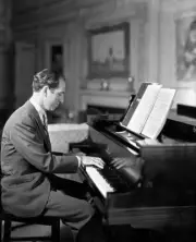 George Gershwin composer and pianist at home in New York NY Sept 1940s Photo 2