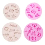 Christmas Santa Silicone Molds Fondant Cake Molds Making Baking Decorating Tool