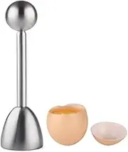 Fabselection Metal Egg Scissors, 1PCS Egg Topper Cutter Shell Opener Stainless Steel Boiled Raw Egg Open Creative Kitchen Tools Set, Shell Remover Egg Topper Opener