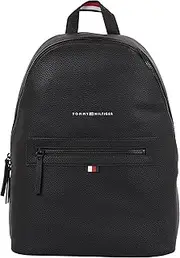 [Tommy Hilfiger] Men's ESSENTIAL PU BACKPACK , Black, ONE