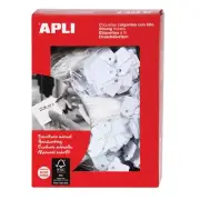 APLI Handwriting Strung Tickets White 7x19 9x24 13x20 13x34 18x29 Box of 1000