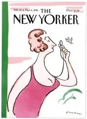 New Yorker Cover, "Eustacia Tilley," February 26, 1996, R.O. Blechman--POSTCARD