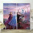 Sharp Snowman Horn 3D Curtain Blockout Photo Printing Curtains Drape Fabric
