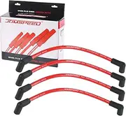 JDMSPEED Marine Spark Plug Wire Set 10mm Replacement for Johnson Evinrude 90 115 HP 4 Cylinder Outboard Engines Replace 18-8839 9-28092 Ignition Cables Spark Plug Wire 4 PCS Red
