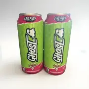 Ghost Energy Ready to Drink 16 Ounce Cans (Warheads Sour Watermelon, 2 Cans) 2pk