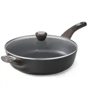 Nonstick Frying Pan Skillet with Lid 12 Inch Large Deep Frying Pan 5 Qt Non