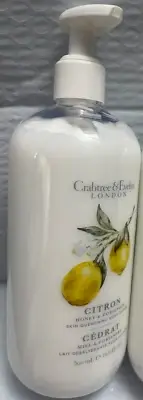 CRABTREE &EVELYN LONDON CITRON HONEY&CORIANDER BODY LOTION 16.9FLOZ