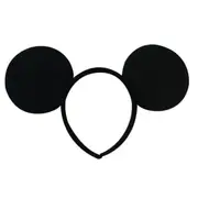 Mickey Mouse Black Ears on Headband