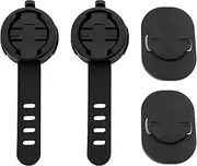 2 Sets Bike Holder Mobile Phone Mount Adapter Riser Mount with Edge with Mobile Phone Back Sticker Suitable for Bicycles Black