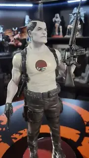 Bloodshot Prototype Chrome foil Statue 1/1 Quarantine Studio Valiant Comics