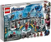 LEGO Marvel Avengers Iron Man Hall of Armor 76125 Building Kit Marvel Tony Stark Iron Man Suit Action Figures (524 Pieces), Standard, Multicolor