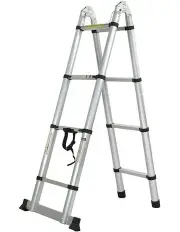 [Traderight] Multi-Purpose Telescopic Folding Ladder 8 Step in Silver