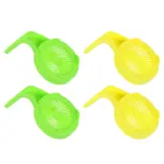 4 Pcs Sprouts Growing Kit 86mm Wide Mouth Canning Jar Lid, Yellow/Green