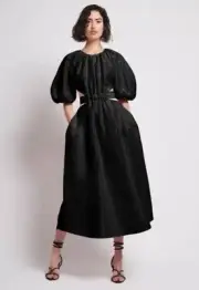 New! Stunning AJE “Mimosa” Cut Out Midi Dress - size 10