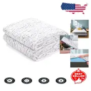 Cooling Zippered Mattress Topper Protector Cover - Queen Size, Comfortable Fit