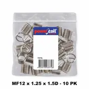 Powercoil 3523-12.00X1.5DP - Thread Inserts MF12 x 1.25 x 1.5D - 10 Pack