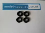 Matchbox Kingsize Reproduction Black Rubber Hollow Fit Tyres fit K21, K23 & K24
