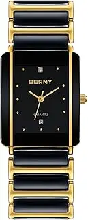 [BERNY] men's watches Mens Quartz Watches mens wrist watch Watch for Men Rectangular Wristwatch Valentines