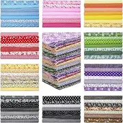 70pcs 10x10inch Cotton Fabric Printed Quilting Bundles, Outbit Floral Pattern Square Patchwork Fabrics for Sewing & Quilting Beginners (Small Floral)