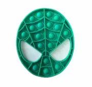 SPIDERMAN GREEN PUSH POP PULL IT FIDGET TOY