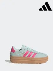 adidas Pink/Green VL Court Bold Trainers (E44373) | $161
