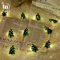 在飛比找誠品線上優惠-【好物良品】6米_LED聖誕節可愛造型金屬裝飾燈串/ 聖誕樹