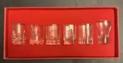 NEW. Luigi Bormioli 6 Unique Cordials Concerto Cordial Glass Collectors Series