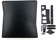 New Replacement Top Upper & Bottom Cover Full Housing Shell Case Cover with Kits for Xbox 360 Slim Console Black