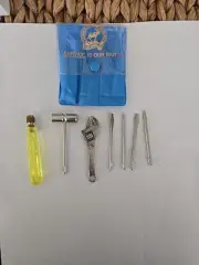 Vintage Miniature "MOOSE LEGION SERVICE" Mini Tool Kit Set Pouch 1960s Excelent