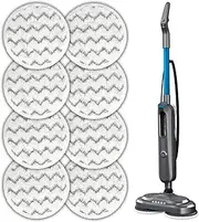 (8 Pack) Replacement Mop Pads Compatible with Bissell SpinWave SmartSteam Scrubbing Steam Mop 3897A, Spinning Scrubbing Mop Pads, Heavy Duty Scrubby Mopping Pads, Wave Pattern Pads 4 Sets