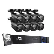 NNEDSZ - CCTV Camera Home Security System 8CH DVR 1080P 1TB Hard Drive Outdoor